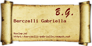 Berczelli Gabriella névjegykártya